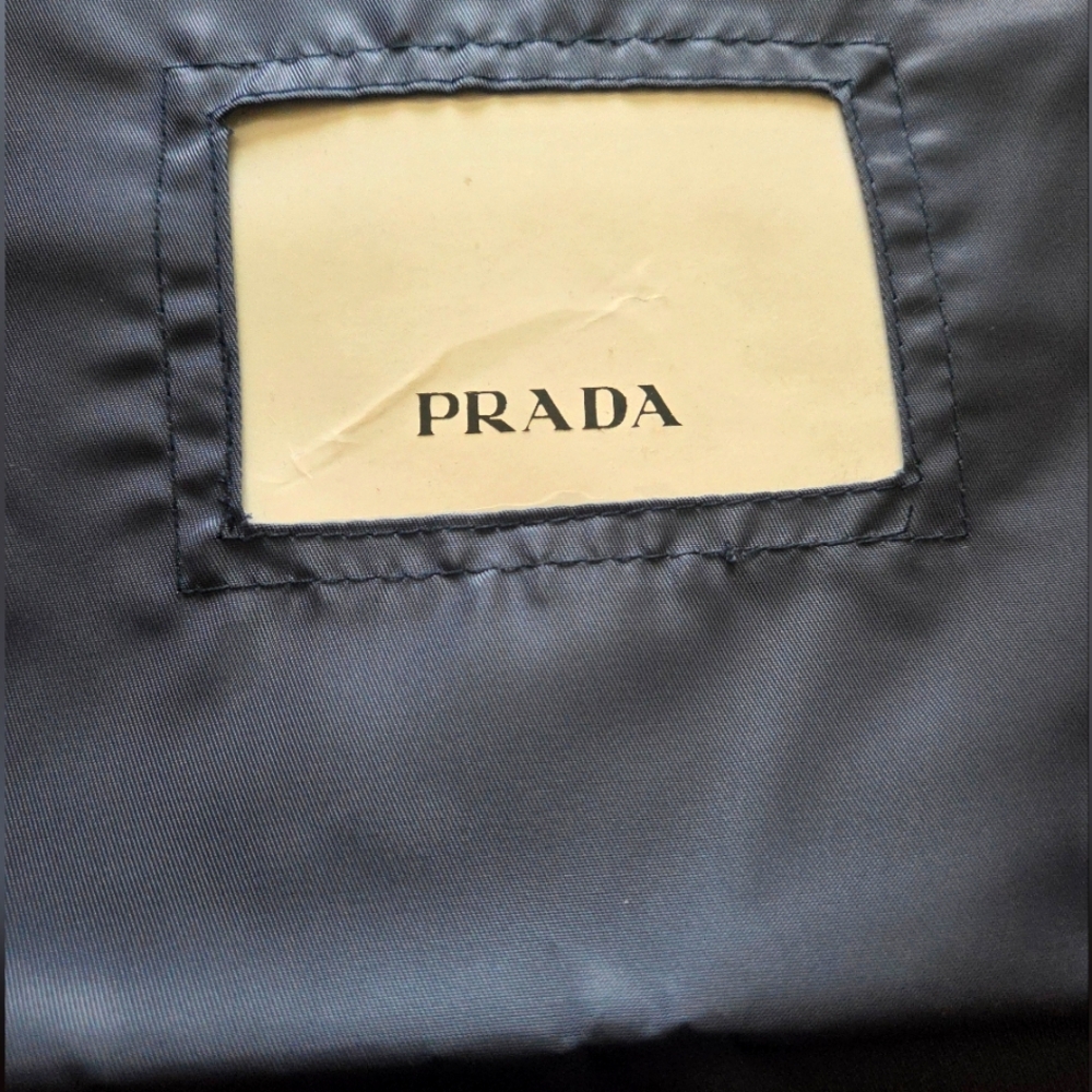 Prada Midnight Blue Garment  Bag